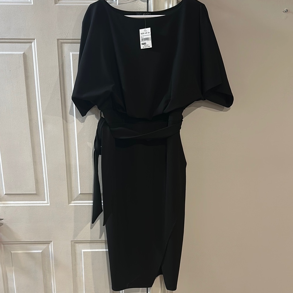 Quiz crepe Elegant Black Dress